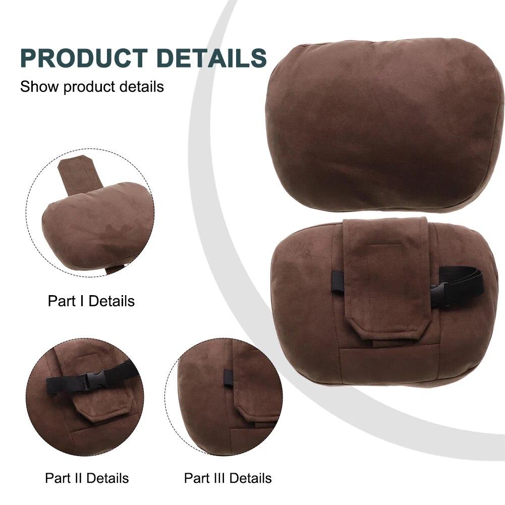 1Pair Car Headrest Maybach Design S Class Ultra Soft Pillow For Mercedes Benz Head Back Cushion Adjustable Car Neck Rest