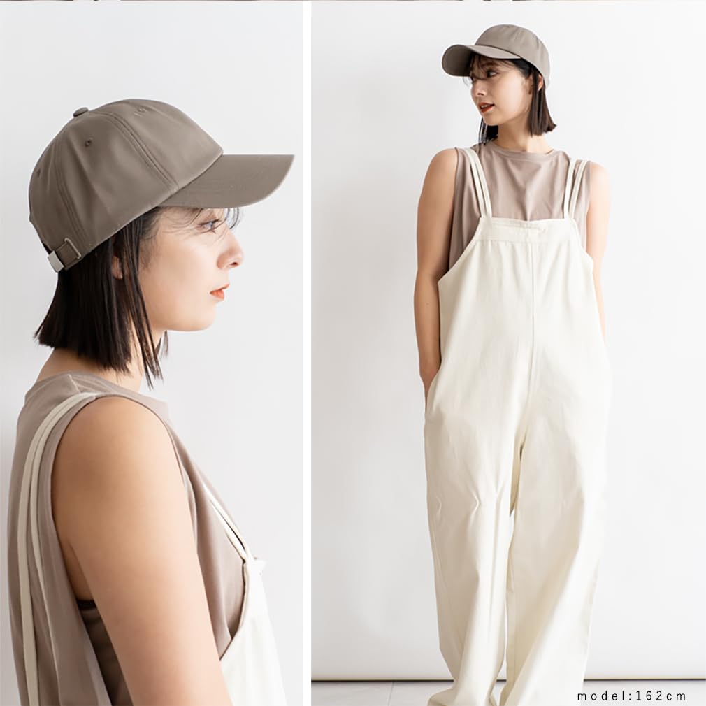 VITAFELICE Cotton Simple Cap M Gray Beige Women's tgh-30067z