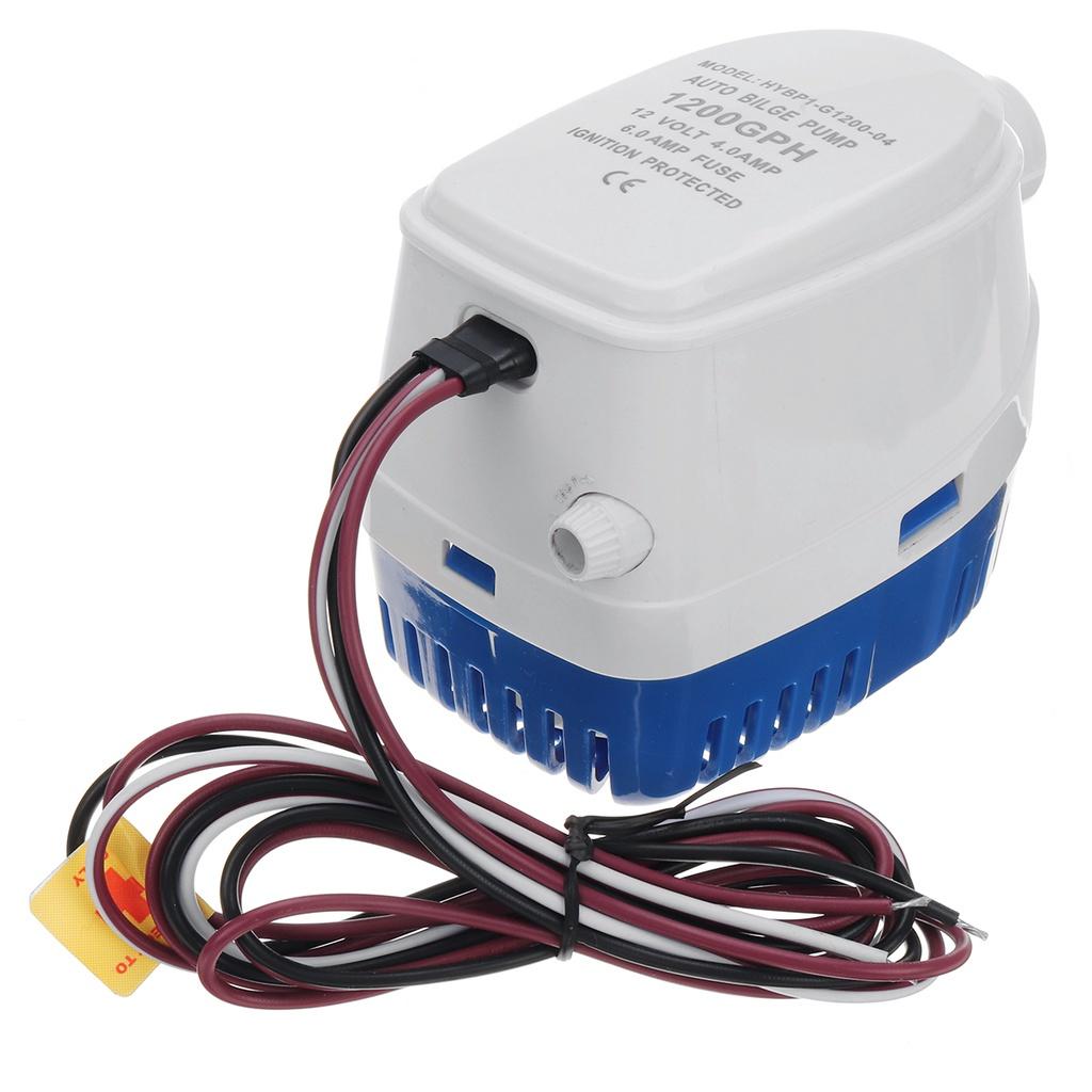 12V 1200GPH Автоматический погружной насос трюмной воды с переключателем для автоматической лодки