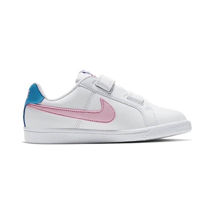 Nike Low top Skateboard Shoes White Blue Pink Children Aged 3 7 Years Old 833536-110