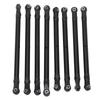 8pcs RC Link Rod Aluminum Alloy Linkage Rod End Kit Upgrade Parts for Scx10 31300CMm 1/10 Wheelbase Chassis