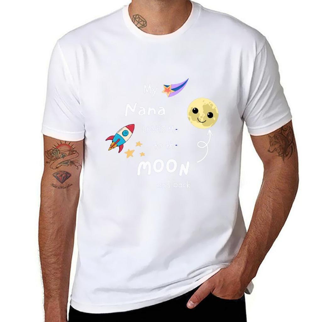 My Nana Loves Me to the Moon and Back TShirt Plus Size Loose Fit TShirt