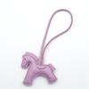 New Fashion Bag Accessories Horse Keychain With Strings Rope All-around PU Leather Tiny Horse Embellishment For Female Gift