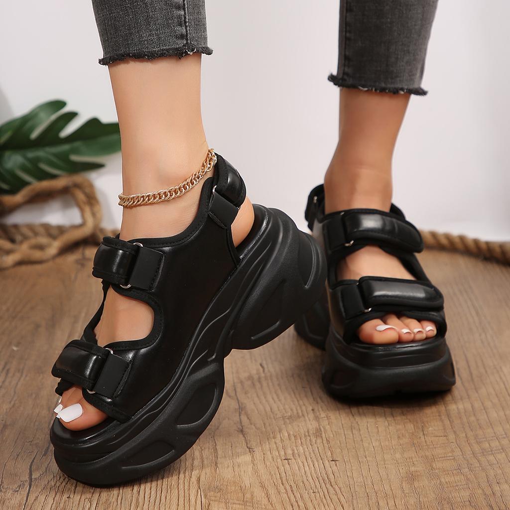Fashion Women Sandals 2024 New Summer High Platform Sandals Women Non Slip Thick Bottom Outdoor Shoes for Women Sandalias De Mujer