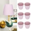 6pcs Chandelier Cloth Lampshade Wall Lamp Clip On Cover Shades Modern Simple Decoration for Home