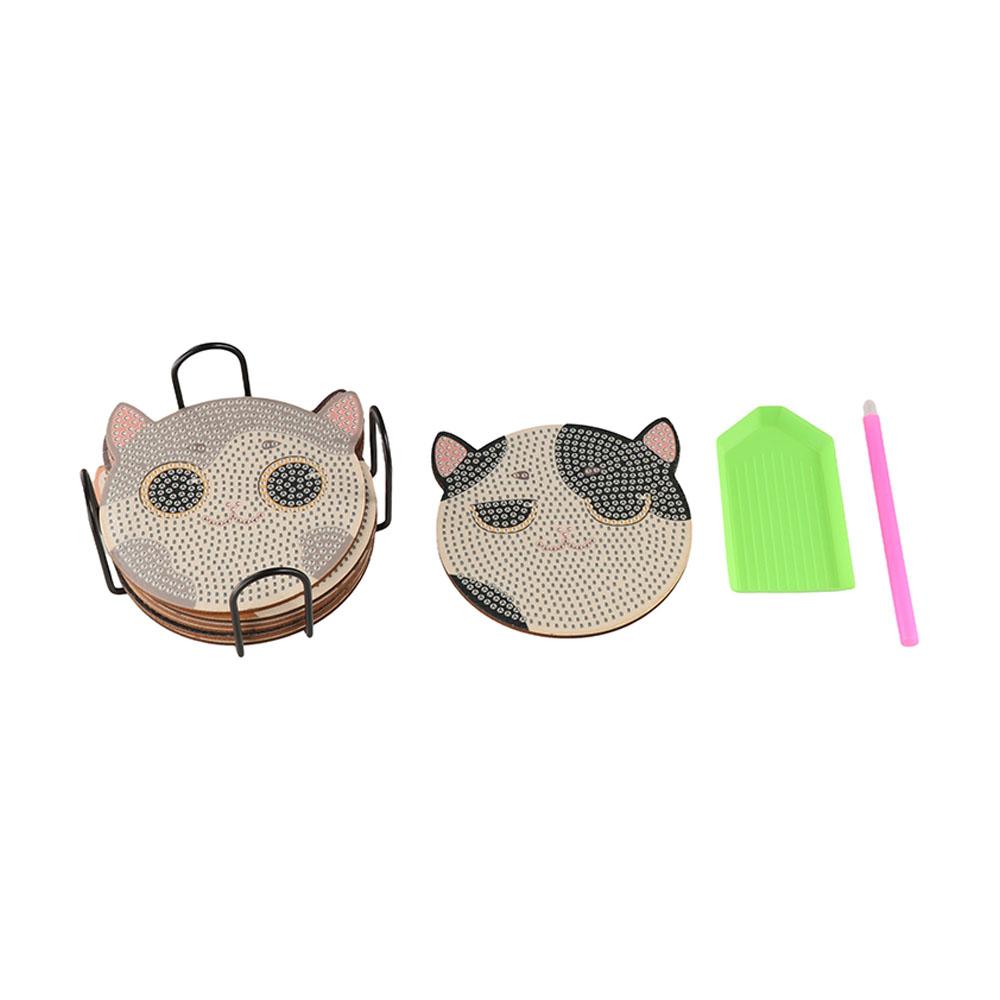 Красочные DIY Подставки для рисования Мультяшный DIY Коврик для стола с кошкой Домашний декор