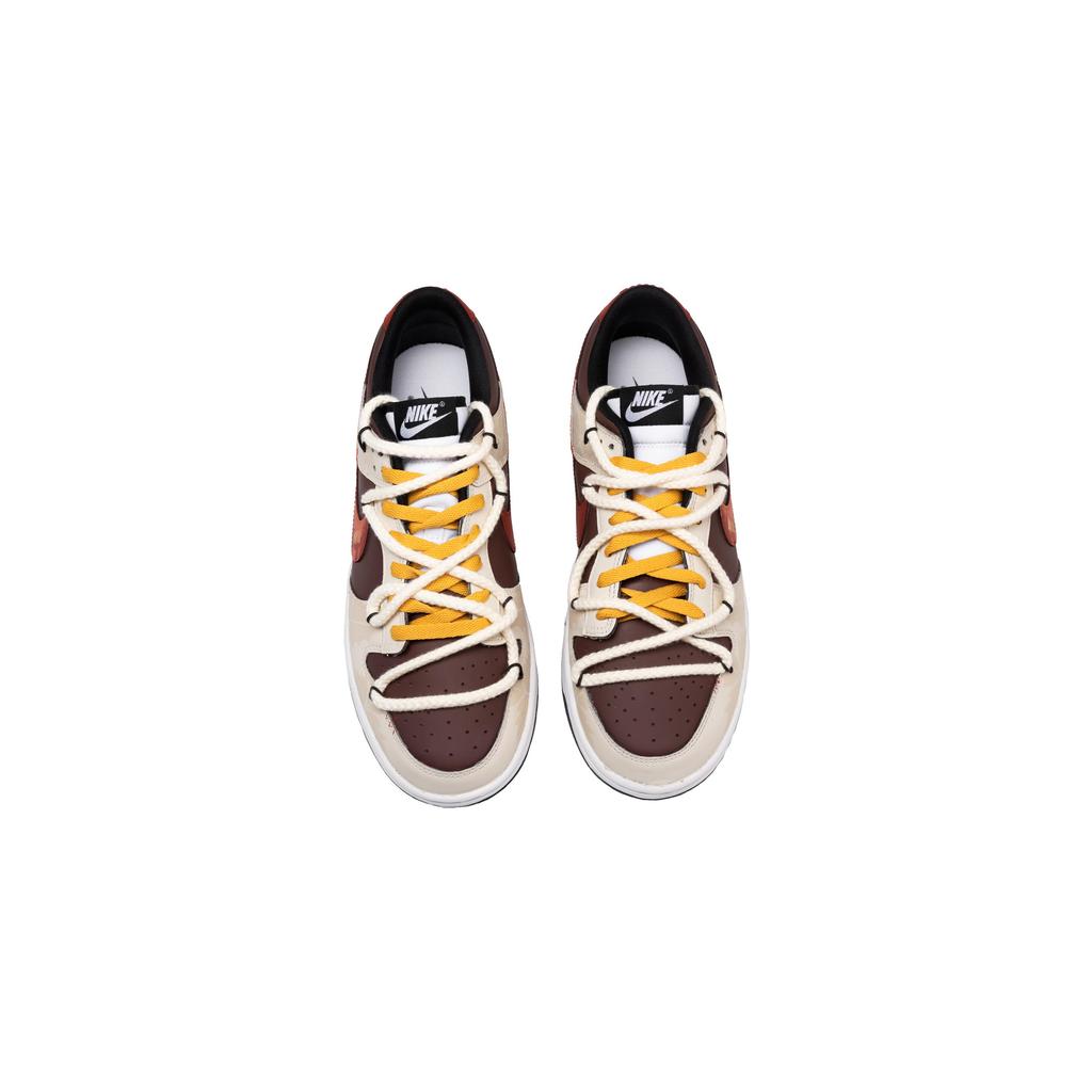 Nike Кроссовки Dunk Нескользящие Износостойкие Низкие Скейтбордические Унисекс Красно-коричневые DD1391-100(Команда348-)