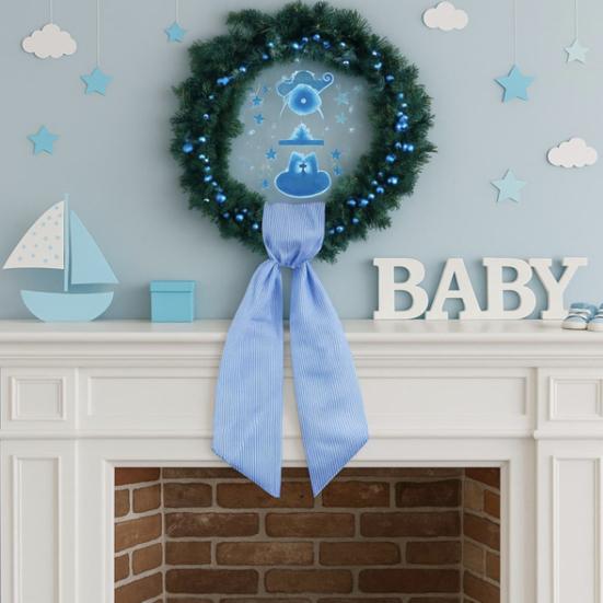 2 шт. Осенний День Благодарения Полосатый Венок Пояс Фермерский Лента DIY Ремесло Монограмма Уличный Внутренний Осенний Декор