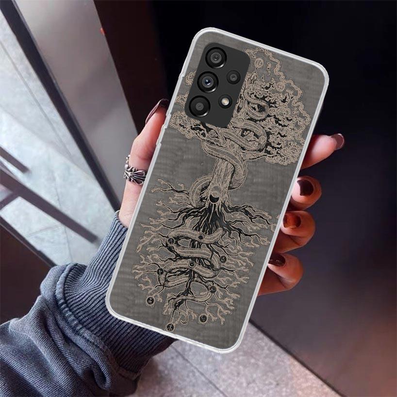Tree of Life Space Phone Case For Samsung Galaxy A52 A51 A50S A32 A22 A12 A02S A72 A71 A31 A70 A30S Note 20 Ultra 10 Plus S10 Ga
