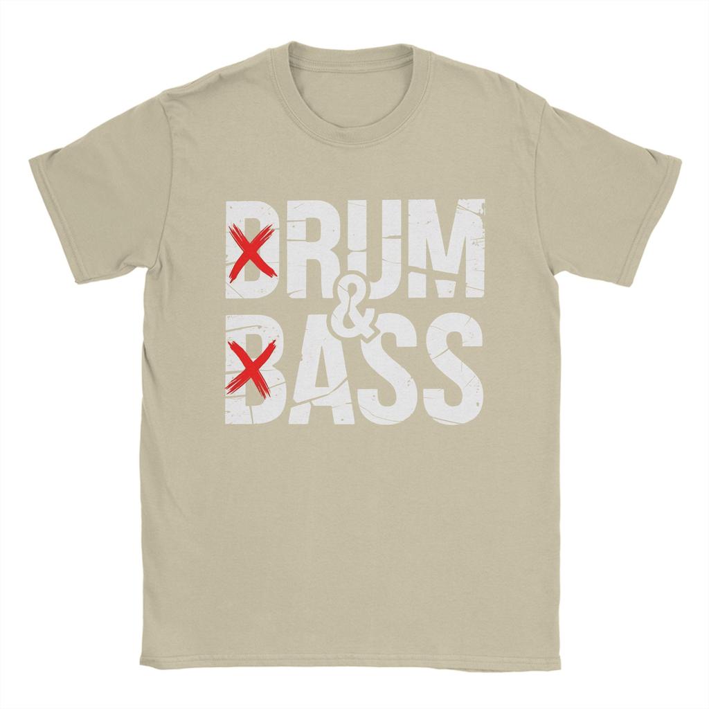 Drum Bass Humor For Music Lovers And Rave Culture Bassheads TShirt Beach Pure Cotton T Shirts For Unisex Tee Shirt Clothing