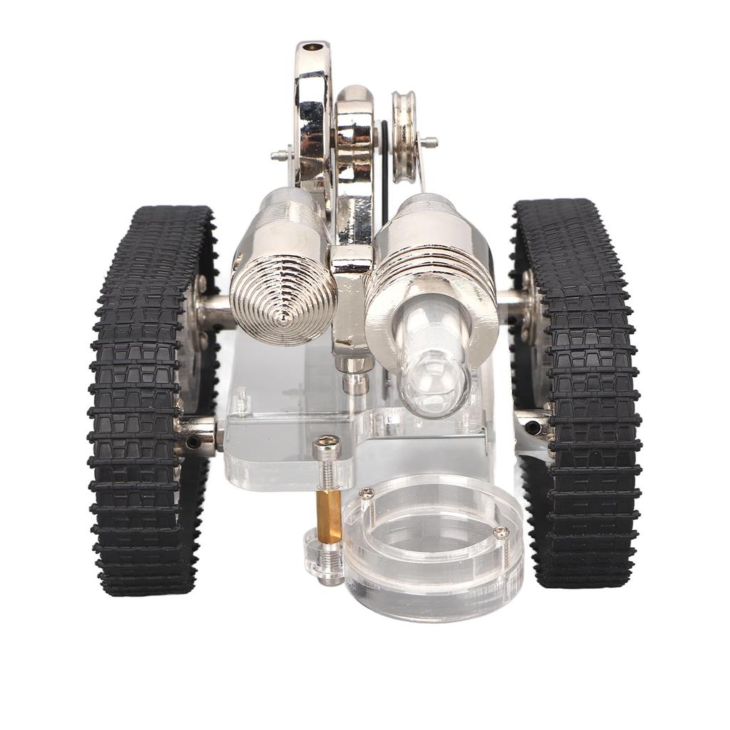 Stirling Engine Model Kit Novel Interesting Tank Car Shape Stirling Scientific Physical Model for Learning Props Gifts