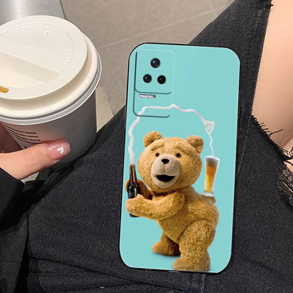 Забавный Милый Медведь Чехол для Телефона Для Redmi K60 K40 K30 15 15C 14C 13C 12C 12 10 10C 9T 9C 9A 9 8 8A A1 A2 A3 Pro Plus Чехол