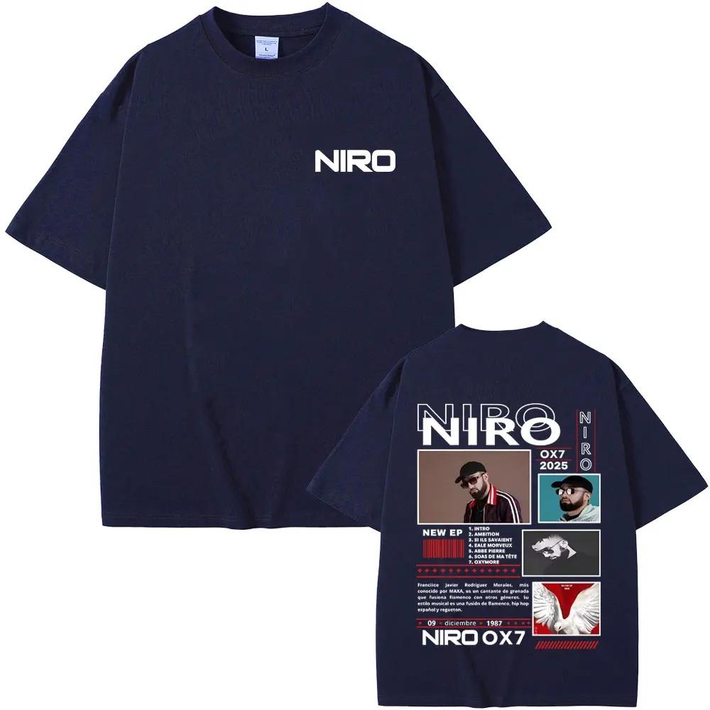 Hot Rapper Niro OX7 Album Graphic Tshirt Unisex Unisex Casual Cotton Vintage Male Hip Hop Fashion Pop Music Tshirts Streetwear