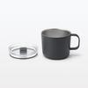 Muji Измерительная термокружка с крышкой Черная 250 мл