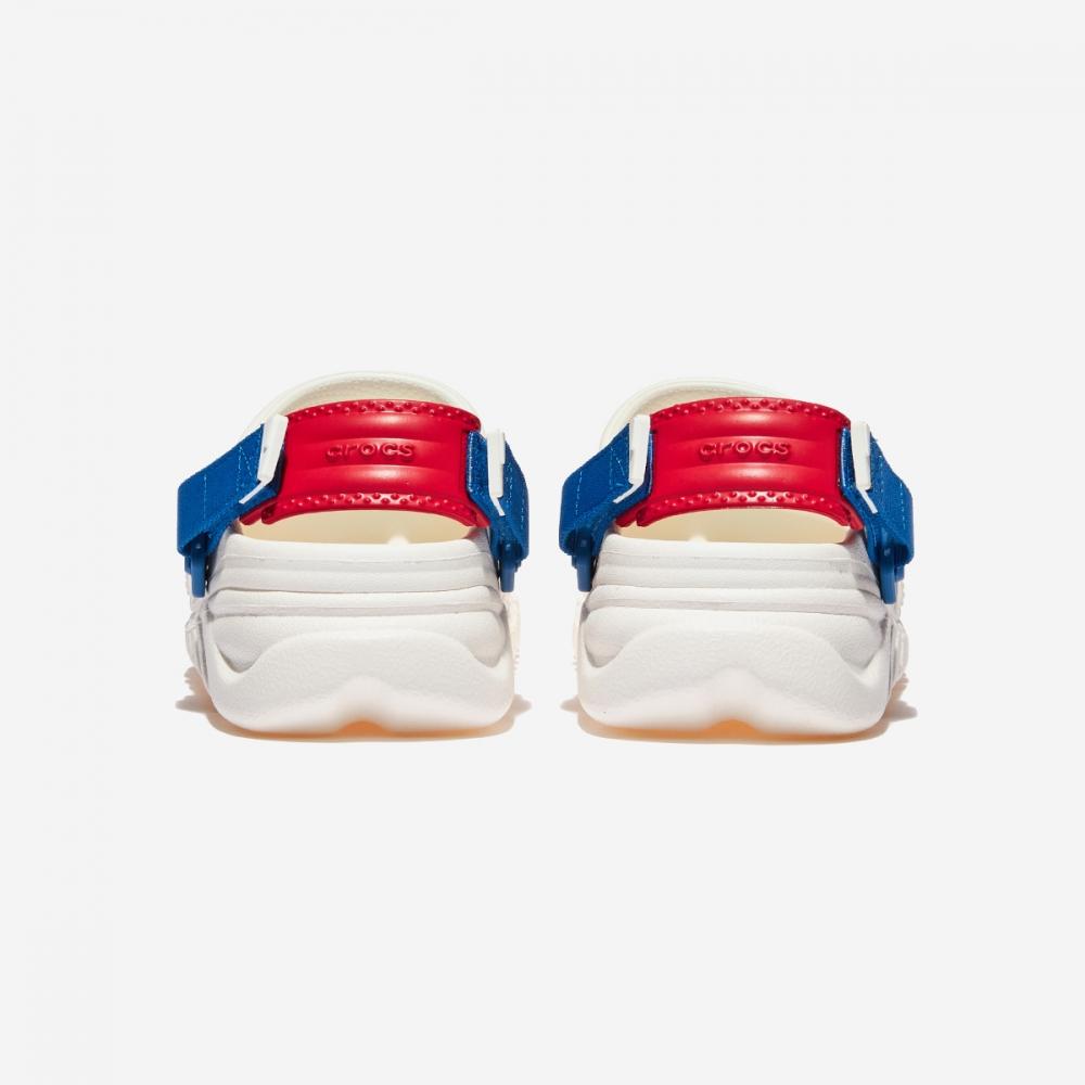 Crocs Сабо Duet Max Ii Crs208776 Белый Синий Красный