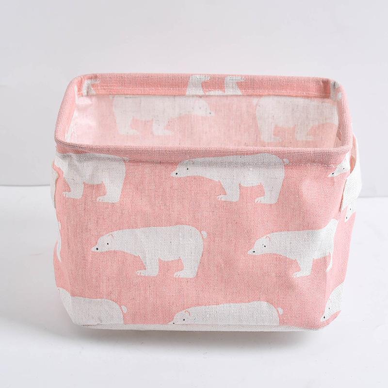 Косметический органайзер Настольный ящик для хранения Сумка для хранения нижнего белья Тканевая корзина для мелочей Дом