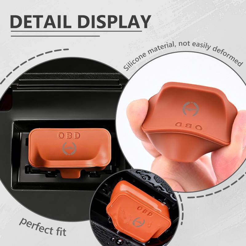 BBKL3 Silicone Car OBD Dust Cover Diagnostic Interface Protective Cap For BMW Performance Alpina iX7 X1 X2 M3 M6 X3 X4 X5 X6 E62