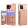 For iPhone 15 Plus Case Card Slot Kickstand Leather+TPU Reinforced Corner Phone Cover