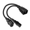 IEC C20 To 2x C13 Splitter Power Cord 250V 20A Heavy Duty Extension Power Cable Replace for Mining PDU UPS 0.32m
