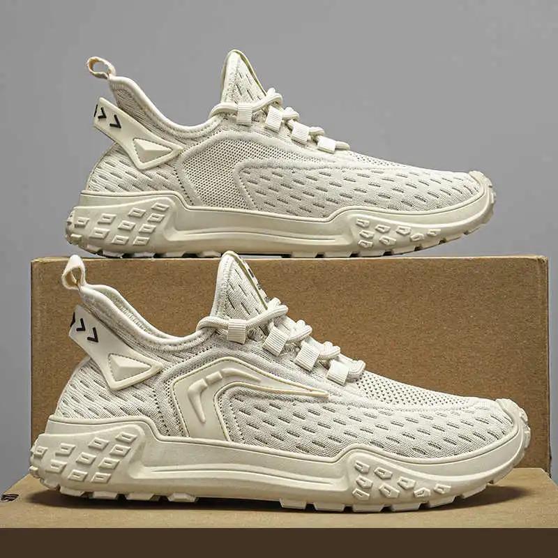 Fashion Platform 40 Men Tennis Wholesale Woven Flat Sneakers Breathable Running Shoes Sport Sheos New Season Luxe Fashionable