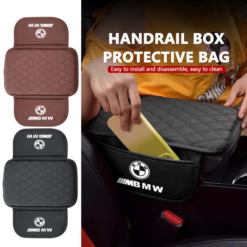 sfqjm4 Car Elbow Support Cushion Pocket Armrest Height Pad Storage Bag For BMW Performance M E87 E30 E46 E28 F35 G20 E93 F20 X3 X