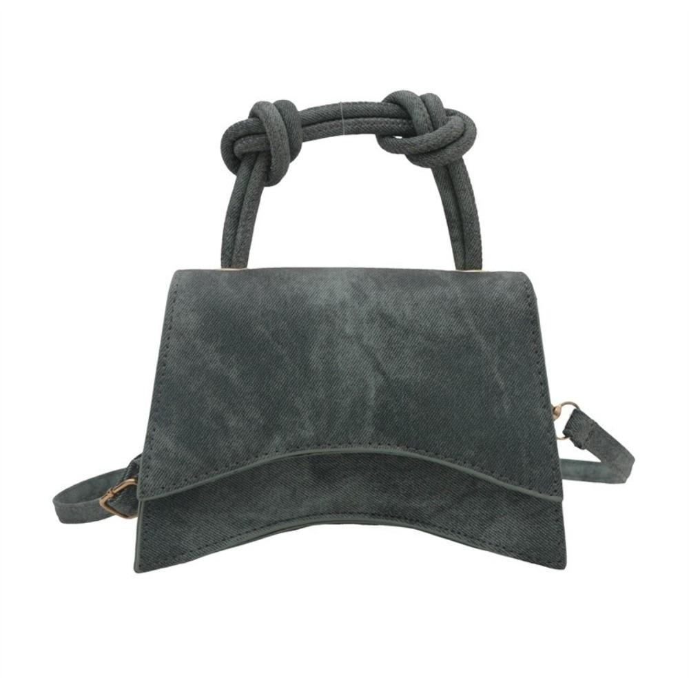 Single Shoulder Smudging Square Bag Purse Square Simple Crossbody Bag Solid Color Large Capacity PU Leather Handbag Streetwear