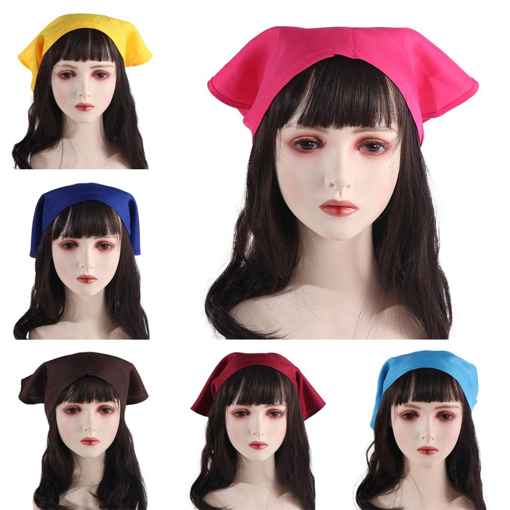 Треугольная шапка шеф-повара Хлопковая шапка официантки Кухонные принадлежности Кухонная рабочая шапка Лето