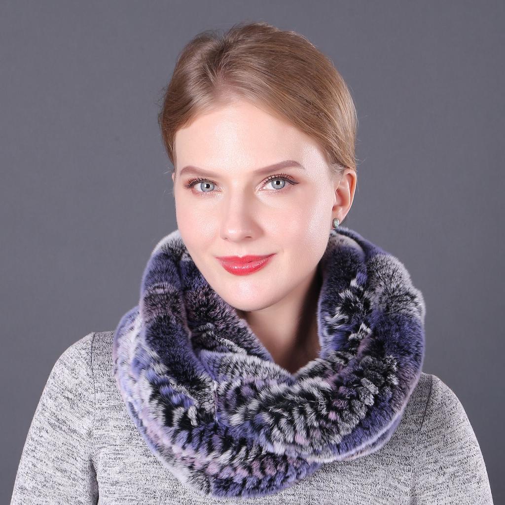 2019 осень и зима новый шарф из шерсти кролика Рекс шарф женский меховой шарф корейская версия утолщенный теплый шарф qiuc