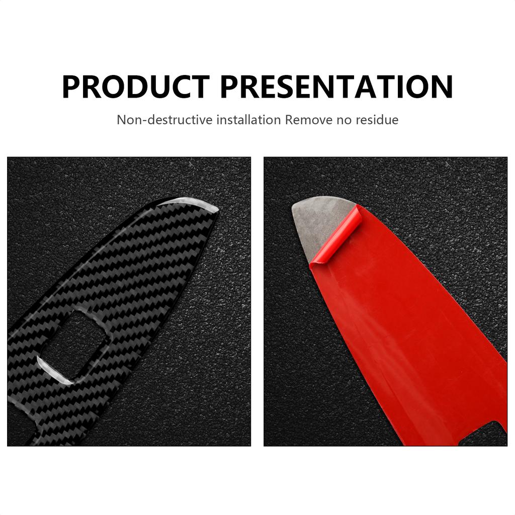 Выключатель подъема окна автомобиля, накладка, наклейка, украшение из углеродного волокна для Mazda MX-5 Miata MX5 NC 2016-2023, интерьер