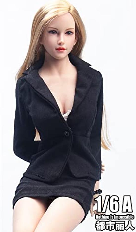 Фигура сексуальная красивая офисная леди офисный женский костюм высокий и кружевной бюстгальтер комплект нижнего белья и голова не [TOYBARJAPAN] 1/6 аксессуары/TYM129A юбка, каблуки,