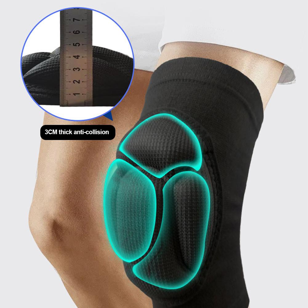 1 пара утолщенных наколенников из вспененного ЭВА, спортивные наколенники для поддержки в спортзале, фитнес-протекторы, баскетбольные наколенники, противоскользящие наколенники для защиты от столкновений
