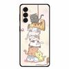 For Samsung Galaxy A17 5G Lion Cat Case Soft Silicone Cover for Galaxy A17 5G TPU Cases Shockproof Black Cover a17 Animal Bumper