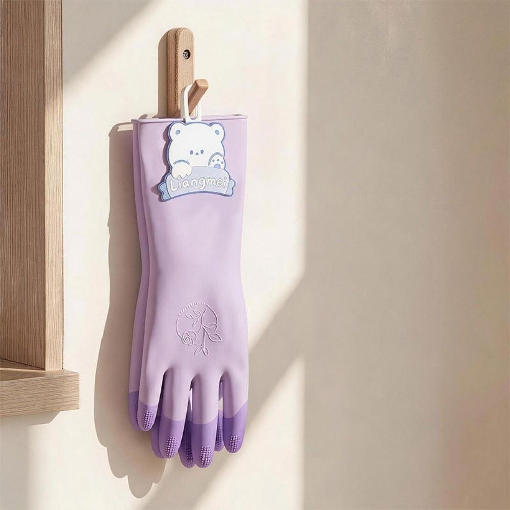 Natural Latex Household Cleaning Gloves Waterproof Latex Protective Gloves For Laundry Cleaning