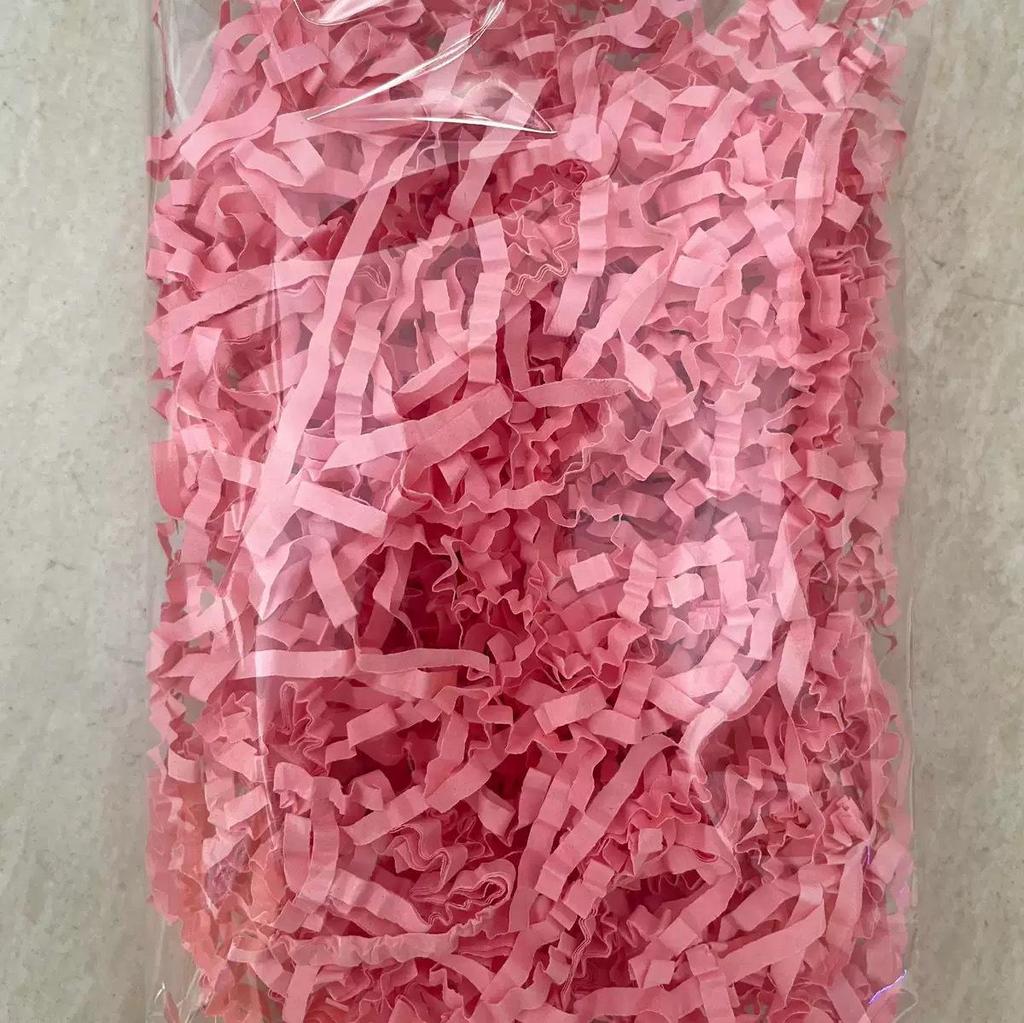 Wavy Cowhide Color Shredded Paper Filler for Gift Boxes - Red Wine Cosmetics Wrinkled Raffia