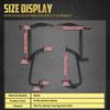 Motorcycle Rear Saddlebag Guard Crash Bar Bracket Rail For Harley Touring Road Electra Street Glide 2014-Up CVO Limited FLHTK