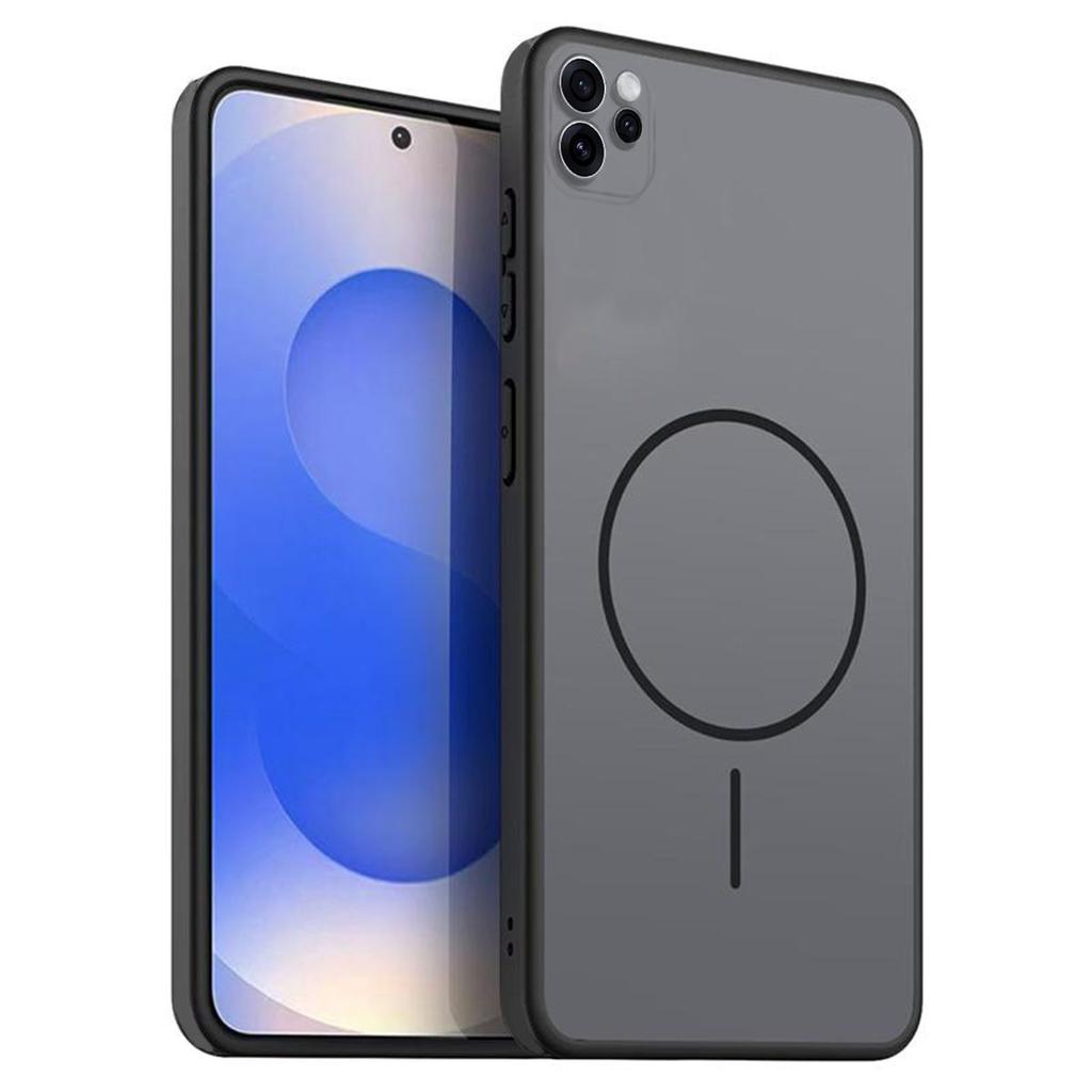 Однотонный матовый чехол из ТПУ для OPPO Reno15 Pro Max 5G Декоративный чехол с принтом кольца в стиле MagSafe