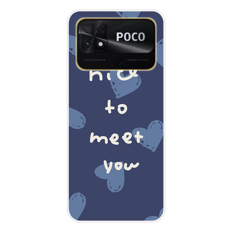 Для Xiaomi Poco C40 C 40 Чехол Мягкая силиконовая задняя крышка Мультяшный чехол для телефона Разнообразие