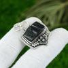 Anniversary Gift For Her Natural Black Tourmaline Rough Pendant 925 Silver