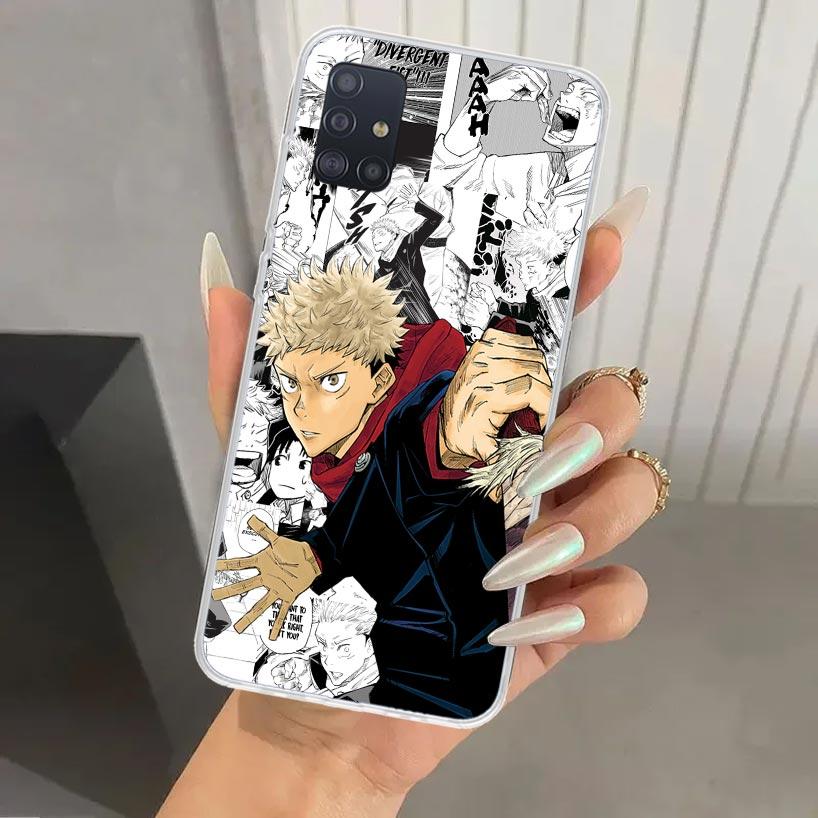 Чехол для телефона Jujutsu Kaisen Аниме Япония для Samsung Galaxy A52 A32 A22 A12 A02S A50S A30S A10S Note 20 Ultra 10 Plus S10 A31 A20 A71 A72