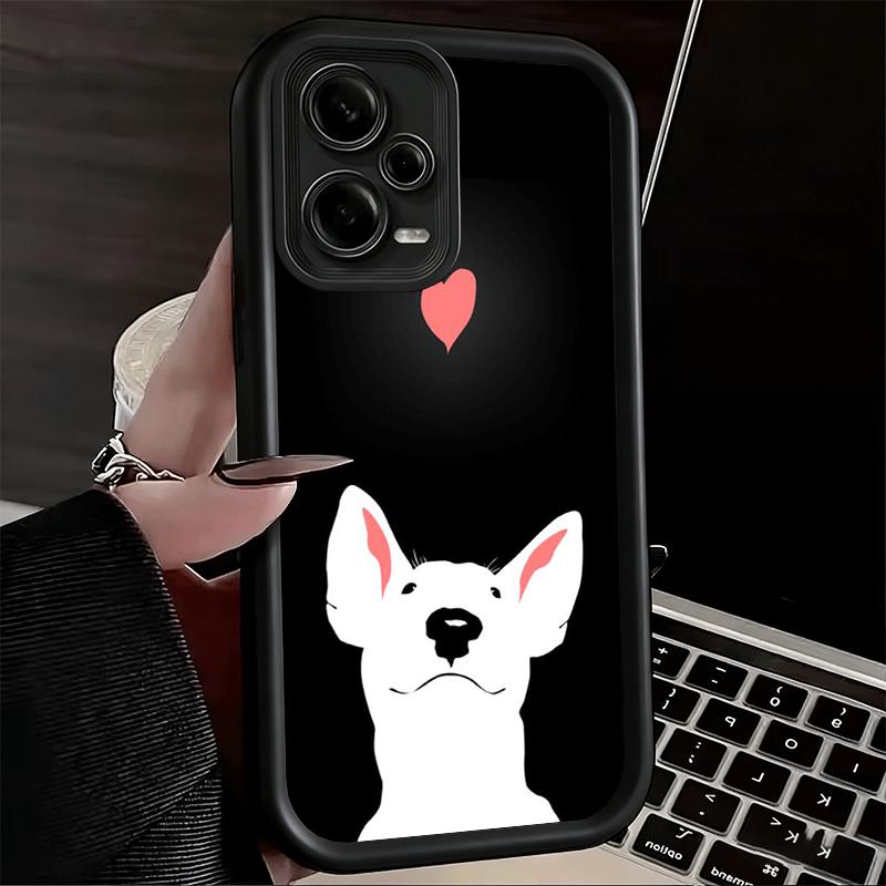 Чехол для телефона для Xiaomi Redmi Note 15 14 13 Pro Plus Собака Бультерьер Милые Щенки Чехол 12S 11 11S 11T 5G 14S Мягкий Силикон Funda