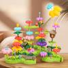 Large Particle Assembled Building Blocks Girls Plant Cognitive Logical Thinking Puzzle Building Blocks Garden