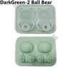 Cute Teddy Bear Silicone Ice Tray Splash Proof Easy to Demold with Storage Container Freezer Summer Kitchen Tool for Drink 6