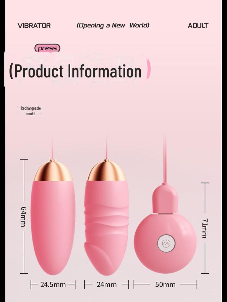 Бесшумный вибратор ROSELEX Double Shock - вставная секс-игрушка для взрослых и мастурбатор