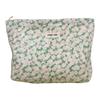 518 Flower Pattern Canvas Makeup Cosmetic Bag Travel Toiletry Organizer Storage Pouch