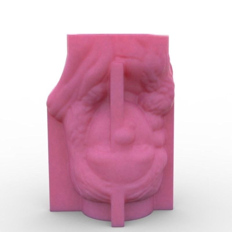 Силиконовые формы для лепки из глины, формы для цветочных горшков, силиконовые формы в форме девочки для подставок для ручек, для суккулентных плантаторов, подставка для ручек в виде цветочного горшка