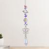 Stars Moon Sun Catcher Hanging Planets Ornament Prismatic Sun Catcher Rainbow Maker for Outdoor Garden Home Wall Decoration