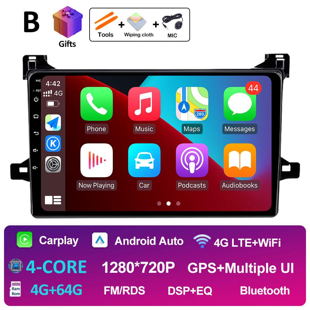 Bluetooth автомобильный видео радиоплеер для Toyota Prius XW50 2015 2016 2017 2018 2019 2020 вентилятор охлаждения DSP стерео автомагнитола головное устройство