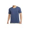 Dri-FIT Yoga Быстросохнущая футболка с короткими рукавами Мужские топы Темно-синий принт BV4035-410