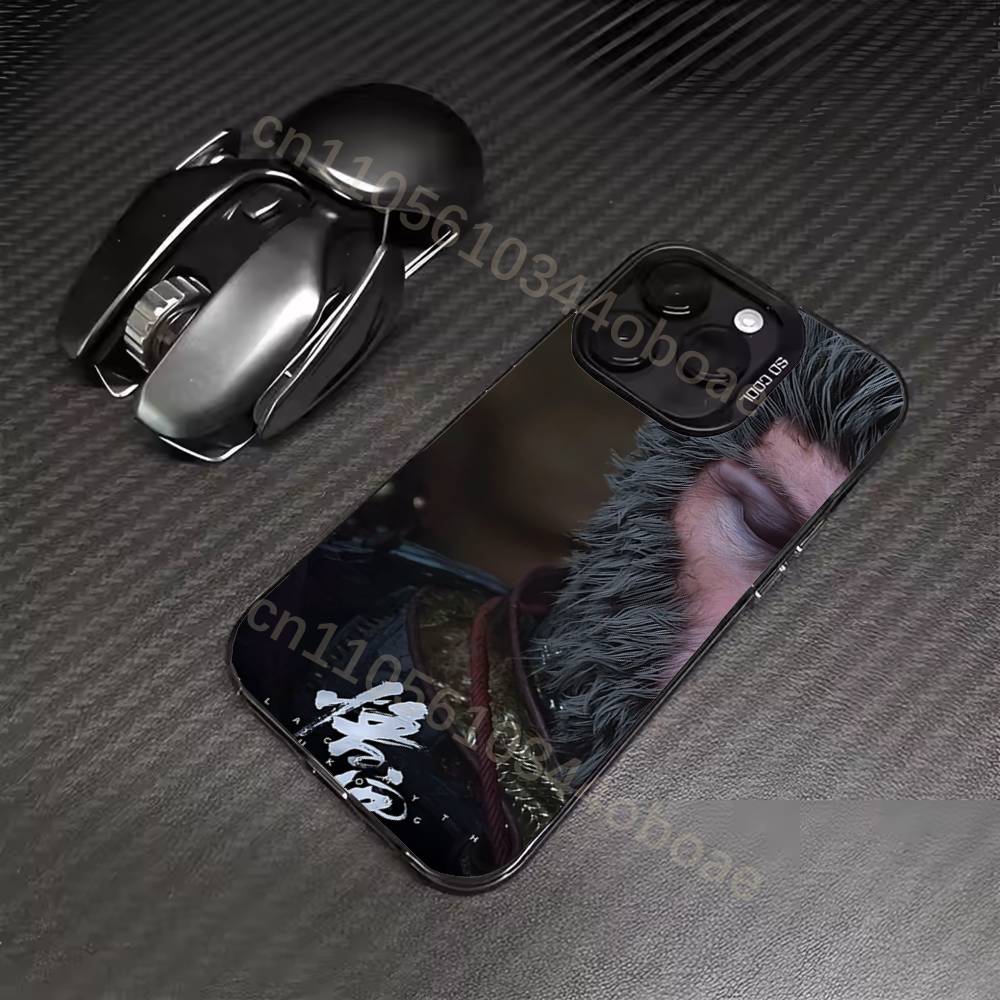 B-BlackMyth W-Wukong Чехол для телефона для iPhone 17,16,15,14,13,12,11,Pro,Max,Plus Ударопрочный чехол