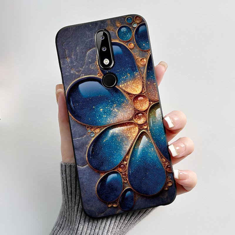 Casing For Nokia 5.1 Plus 6.1 Plus X5 X6 Luxury Dragon Cute Cool Boys Girls Soft silicon Phone Case Back Cover Black Matte Shell